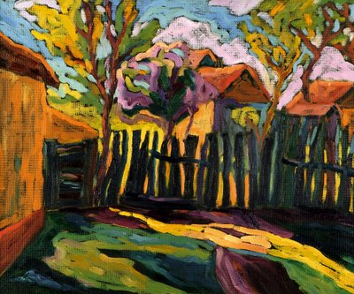 Sonniger Innenhof von Marta Martonfi Benke